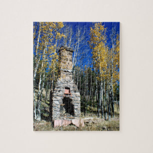 Puzzle Ruine de rein dans les Aspens d'automne