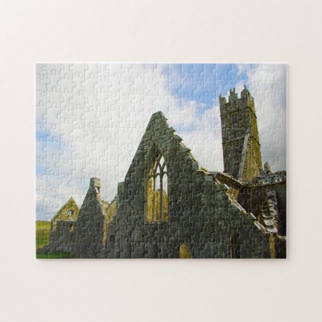 Puzzle Ruines Historiques de l'Abbaye Galway Irlande. (Horizontal)