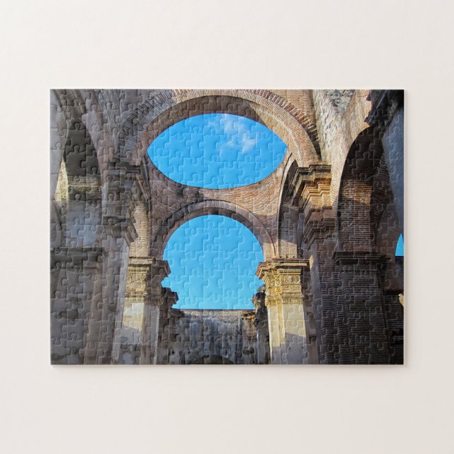 Puzzle Ruines historiques de l'architecture d'Antigua. (Horizontal)