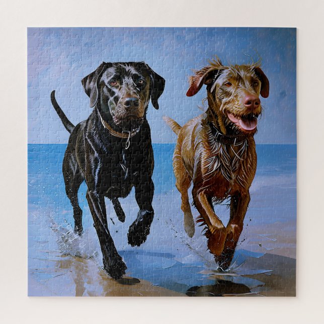 Puzzle "Run Free, Run Together" Beachside Best Buddies (Vertical)