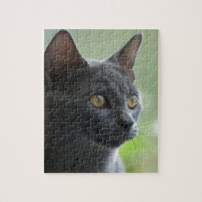 Puzzle Russian Blue Cat (Vertical)