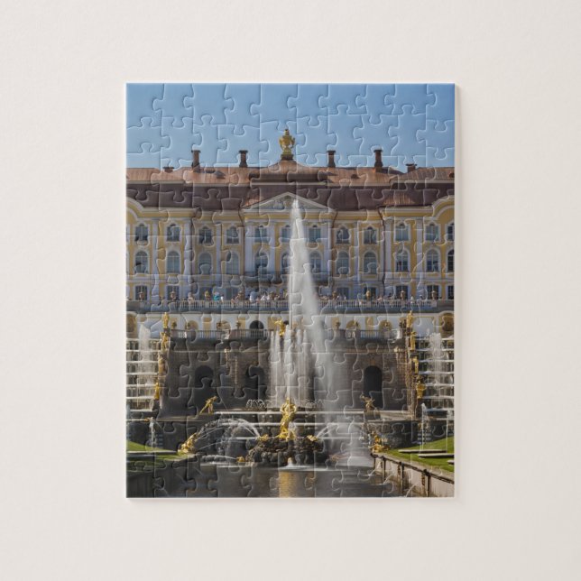 Puzzle Russie, Saint-Pétersbourg, Peterhof, Grand Palais (Vertical)