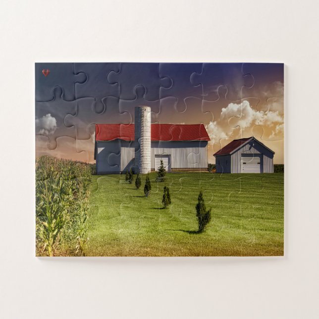 Puzzle Rustic Barn Ohio (Horizontal)