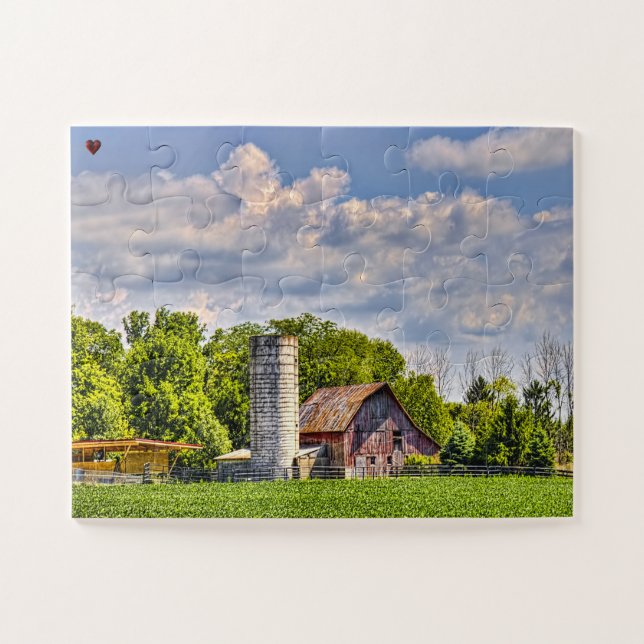 Puzzle Rustic Barn Ohio (Horizontal)
