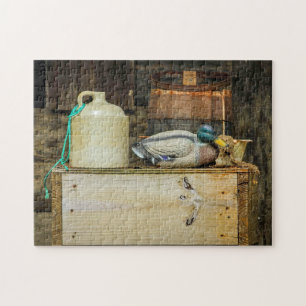 Puzzle Rustic Jug Duck Decoy Photo