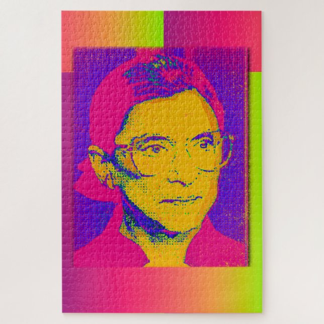 Puzzle Ruth Bader Ginsburg 1983, Pop Art Portrait (Vertical)