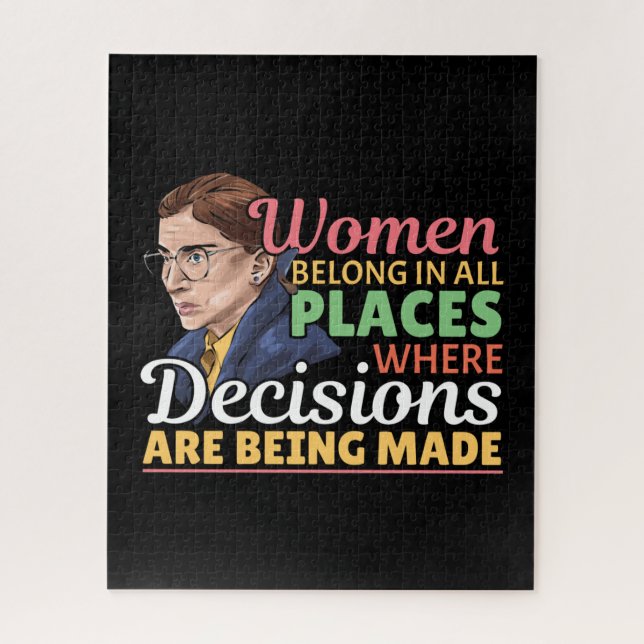 Puzzle Ruth Bader Ginsburg avocate féministe Juge (Vertical)