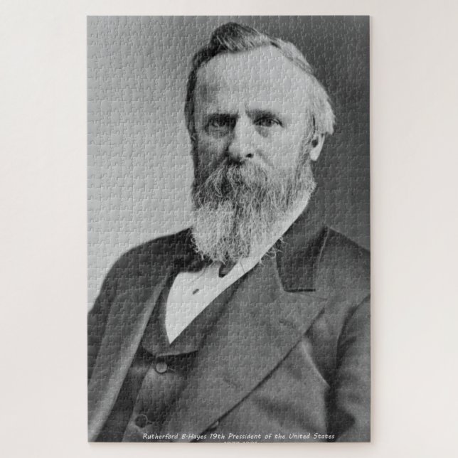 Puzzle Rutherford B. Hayes 19e président de l'Amérique. (Vertical)