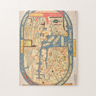 Puzzle S. Beati Liebanensis mappam mundi ad exemplaire ec