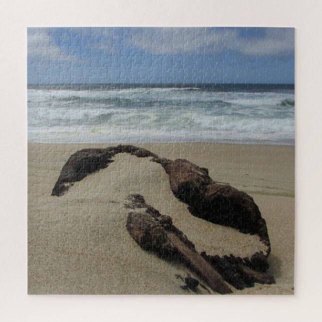 Puzzle Sables et Driftwood West Coast Landscape Beach (Vertical)