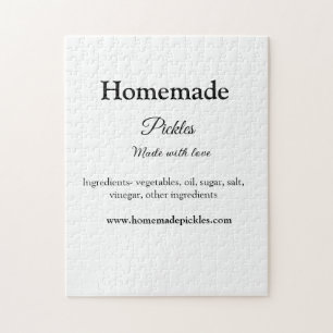 Puzzle Sachets maison faits avec amour ajouter texte site