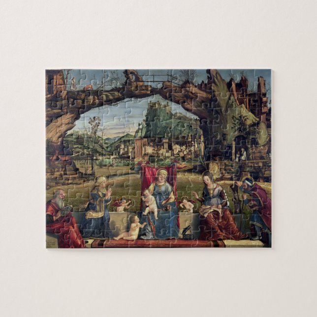Puzzle Sacrum Conversazione, c.1500 (huile sur le (Horizontal)