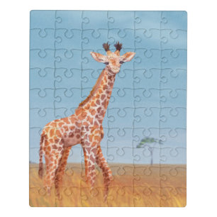 Puzzle Safari Baby Giraffe Peinture