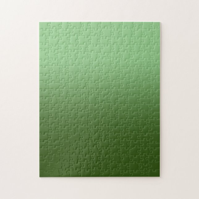 Puzzle Sage et Vert Forêt Monotone Ombre (Vertical)