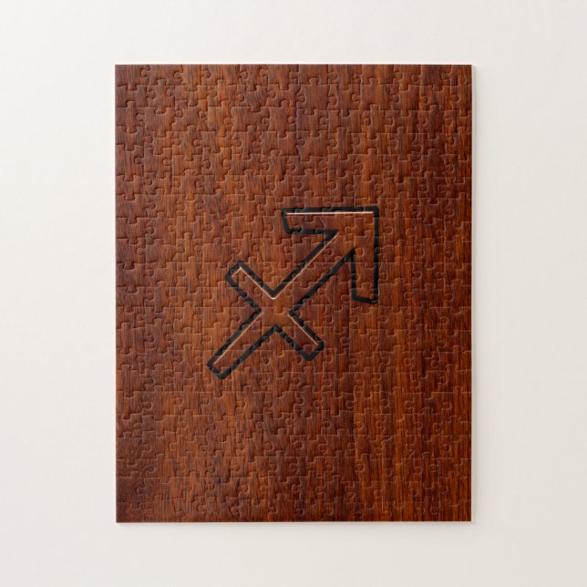 Puzzle Sagittarius Zodiac Connexion style acajou (Vertical)