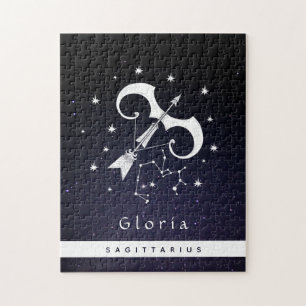 Puzzle Sagittarius Zodiac Signal Étoile Horoscope Nom du 