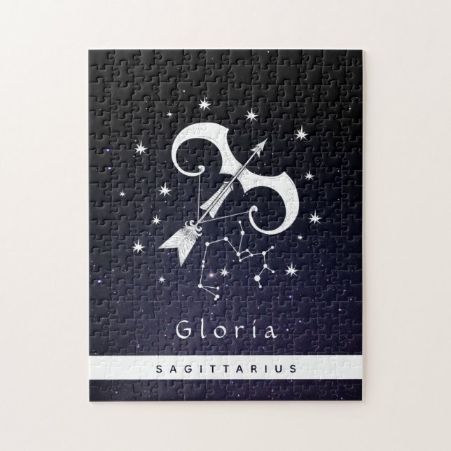 Puzzle Sagittarius Zodiac Signal Étoile Horoscope Nom du  (Vertical)