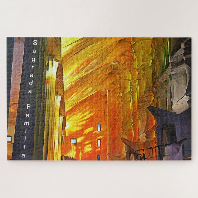 Puzzle Sagrada Familia. Intérieur. Vue 2. (Horizontal)