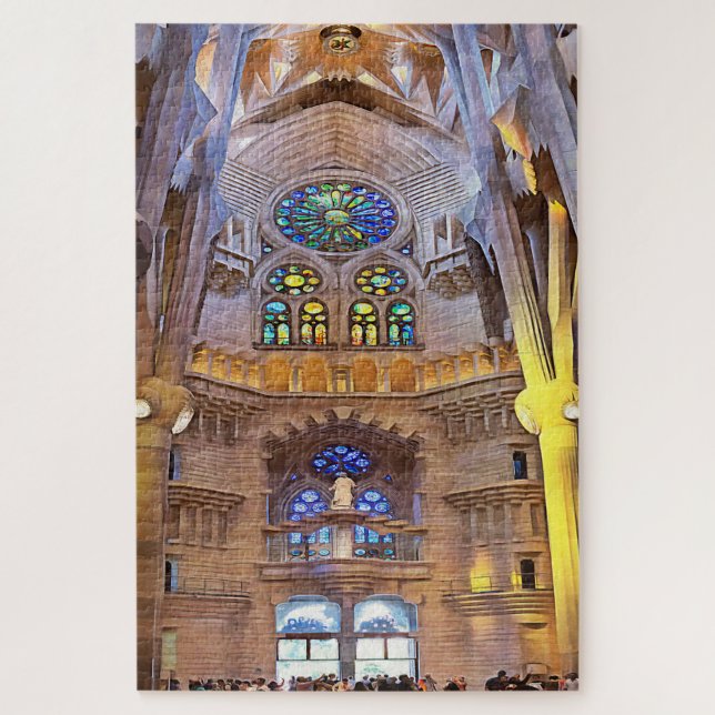 Puzzle Sagrada Familia. Intérieur. Vue 24. (Vertical)