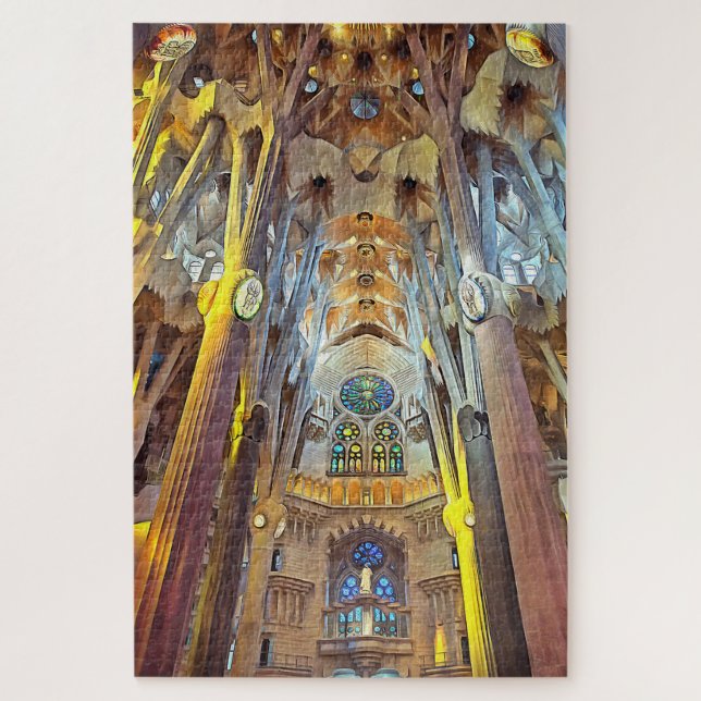 Puzzle Sagrada Familia. Intérieur. Vue 29. (Vertical)