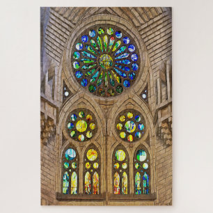 Puzzle Sagrada Familia. Interior. View 12.