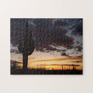 Puzzle Saguaro Sunset III Arizona Desert Paysage