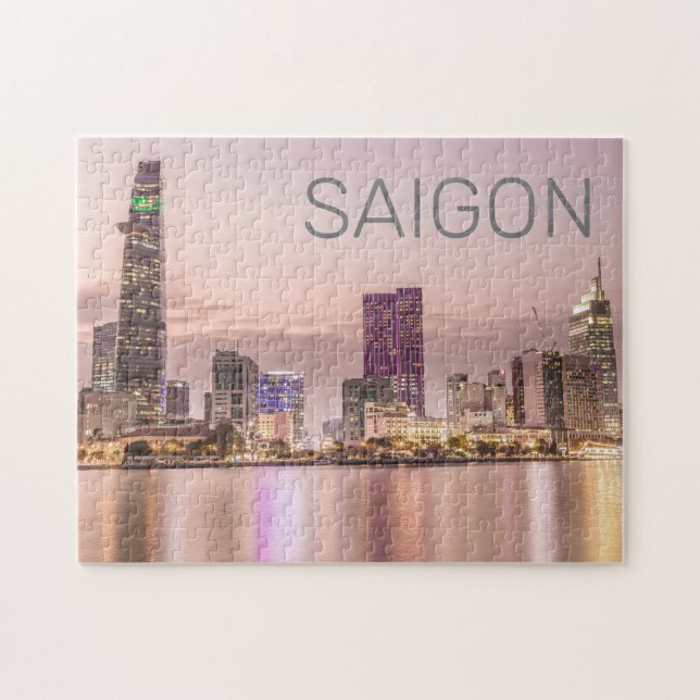 Puzzle Saigon Ho Chi Minh Ville HCMC Vietnam Sunset (Horizontal)