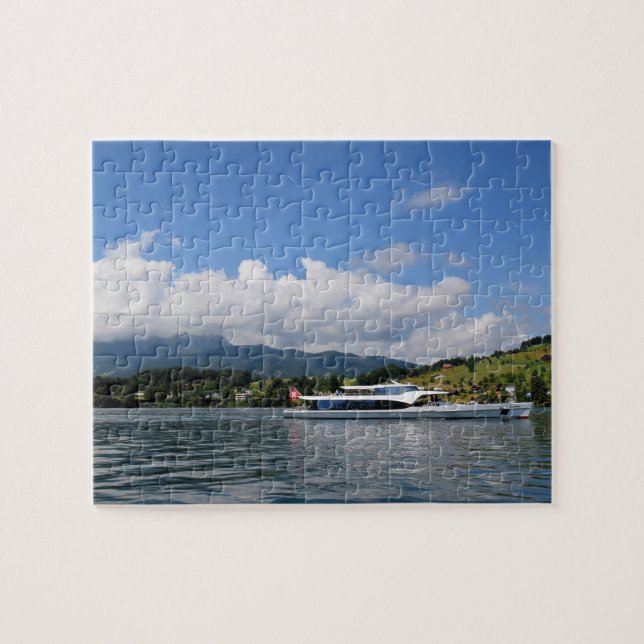 Puzzle Sailing Lake Lucerne Suisse - 8x10 - 110 pcs. (Horizontal)