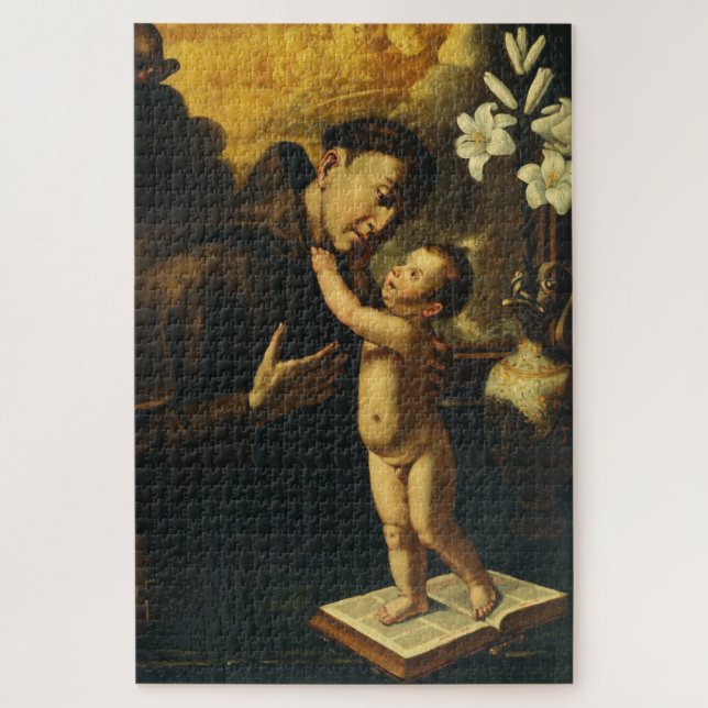 Puzzle Saint Antoine de Padoue avec l'Enfant Jésus (Vertical)