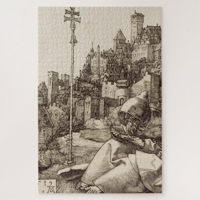 Puzzle Saint Antoine lisant par Albrecht Dürer (Vertical)