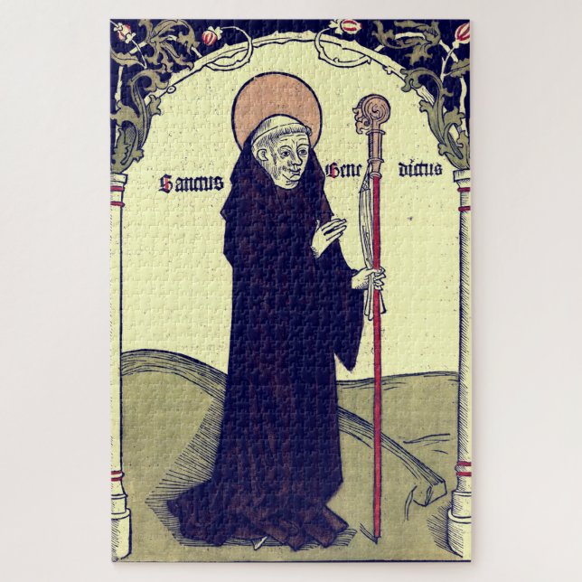 Puzzle Saint Benoît de Nursie Père du monachisme (Vertical)