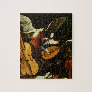 Puzzle Saint Cecilia et l'ange par Carlo Saraceni