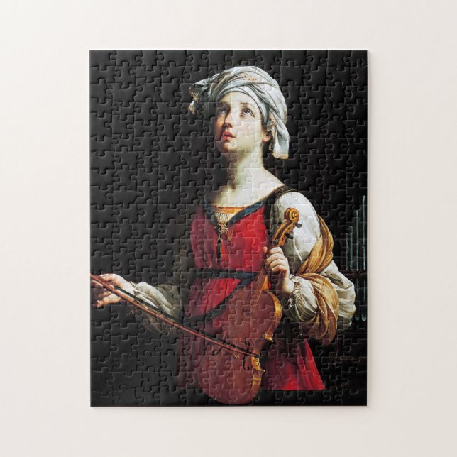 Puzzle Saint Cecilia (St. Cecilia), Guido Reni (Vertical)