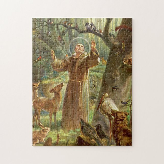 Puzzle Saint François d'Assise prêchant aux animaux (Vertical)