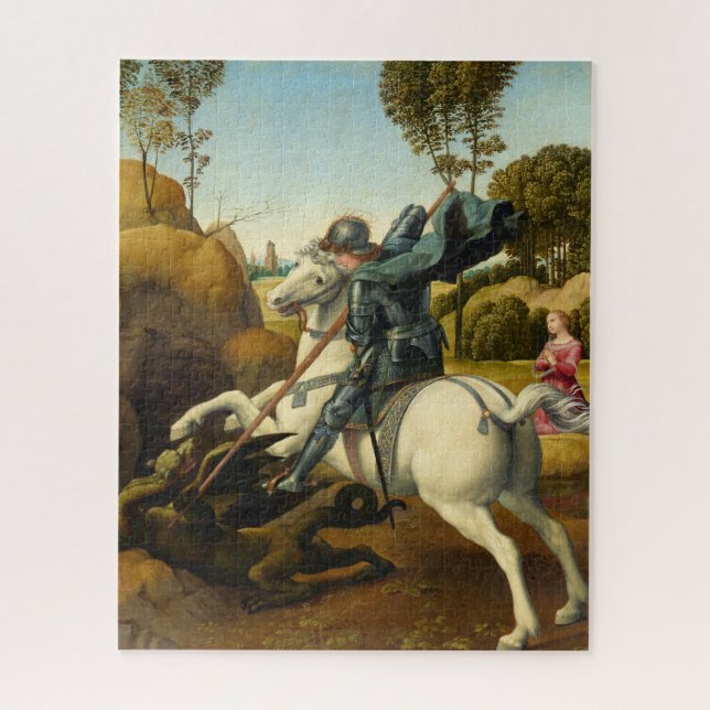 Puzzle Saint George et le Dragon, 1506 par Raphael (Vertical)