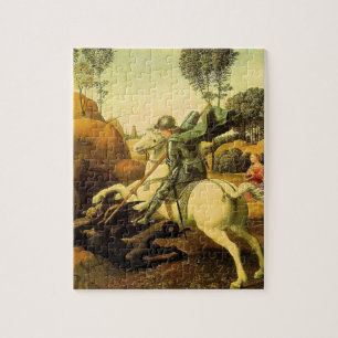 Puzzle "Saint George et le dragon" de Raphaël (vers 1505)