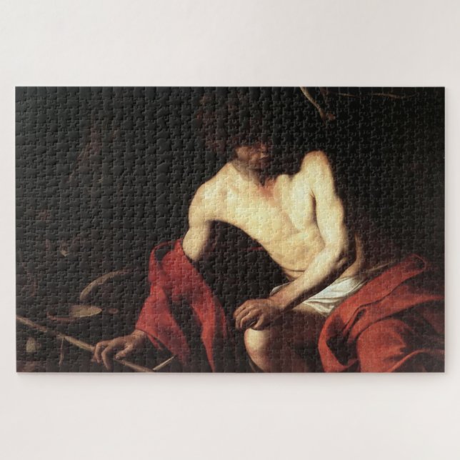 Puzzle Saint Jean Baptiste en nature par Caravaggio (Horizontal)