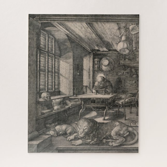 Puzzle Saint Jérôme dans son étude par Albrecht Dürer (Vertical)