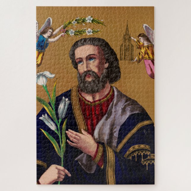 Puzzle Saint Joseph Guardian de la Sainte Famille (Vertical)
