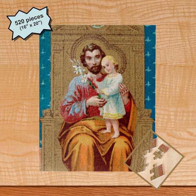 Puzzle Saint Joseph intronisé avec l'enfant Jésus (Créateur téléchargé)