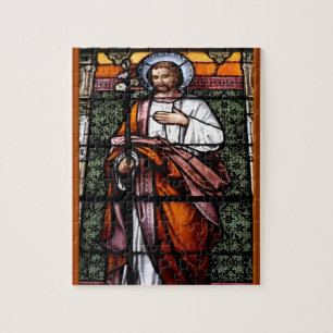 Puzzle Saint Joseph priez pour nous - vitraux