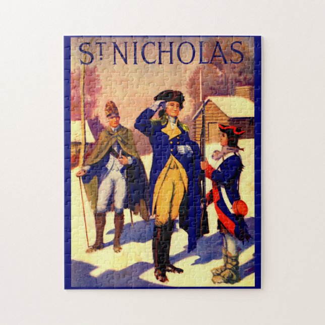 Puzzle Saint-Nicolas Février 1929 George Washington Cover (Vertical)