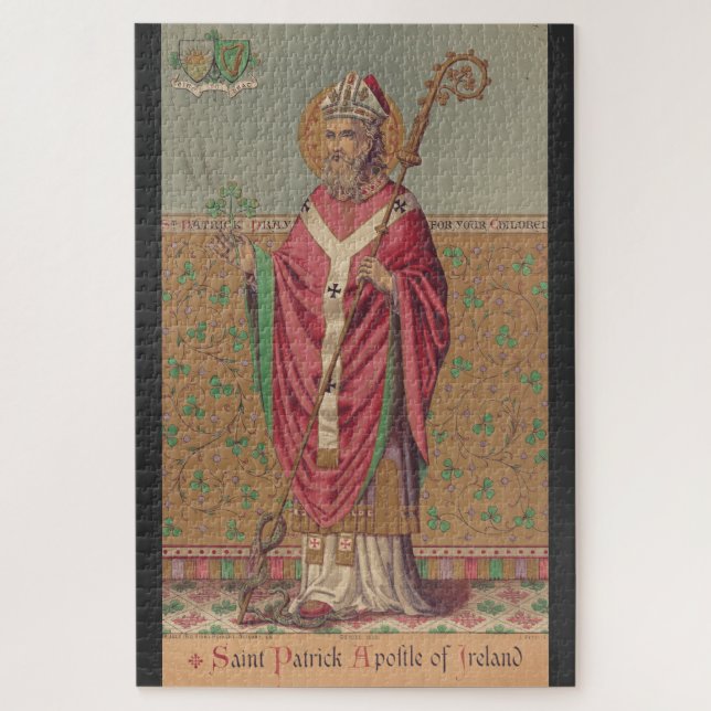 Puzzle Saint Patrick d'Irlande Art Sacré Celtique (Vertical)