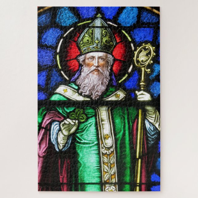 Puzzle Saint Patrick, Shamrock (Vertical)