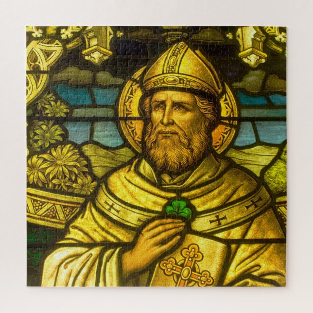 Puzzle Saint Patrick, Shamrock (Vertical)