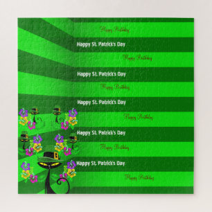 Puzzle Saint Patrick's Day Joyeux anniversaire Jigsaw Puz