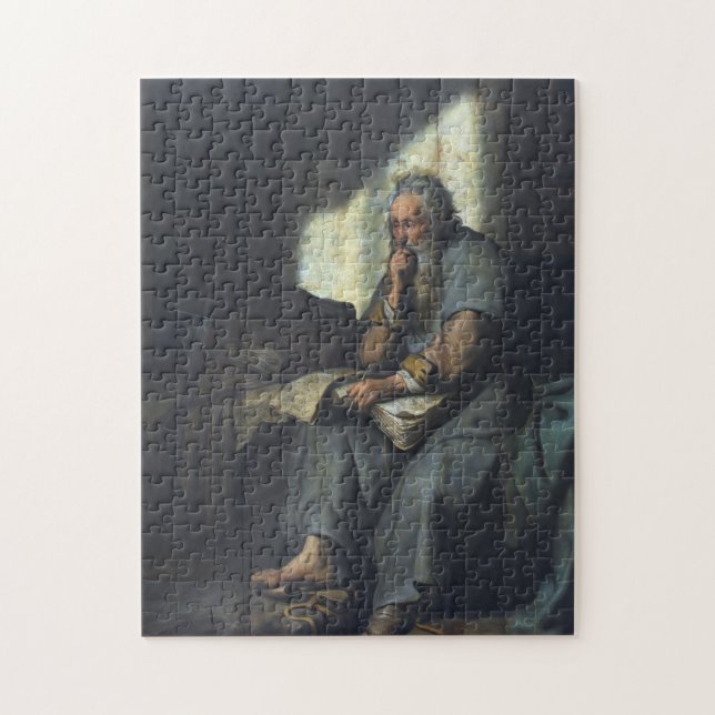 Puzzle Saint Paul en prison par Rembrandt (Vertical)