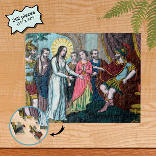 Puzzle Saint Philomène est jugé devant l'empereur Dioclét
