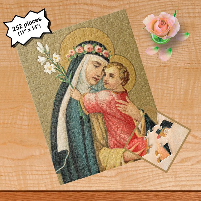 Puzzle Saint Rose de Lima et le Christ Enfant (M 023) (Créateur téléchargé)