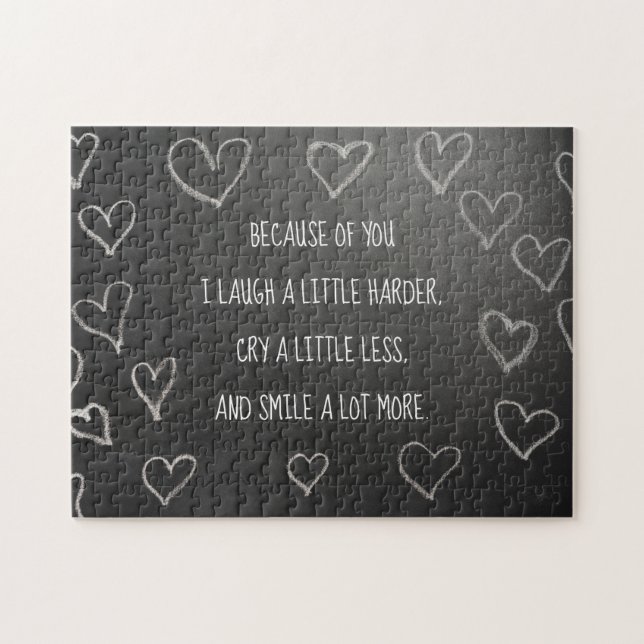 Puzzle Saint-Valentin à cause de vous (Horizontal)